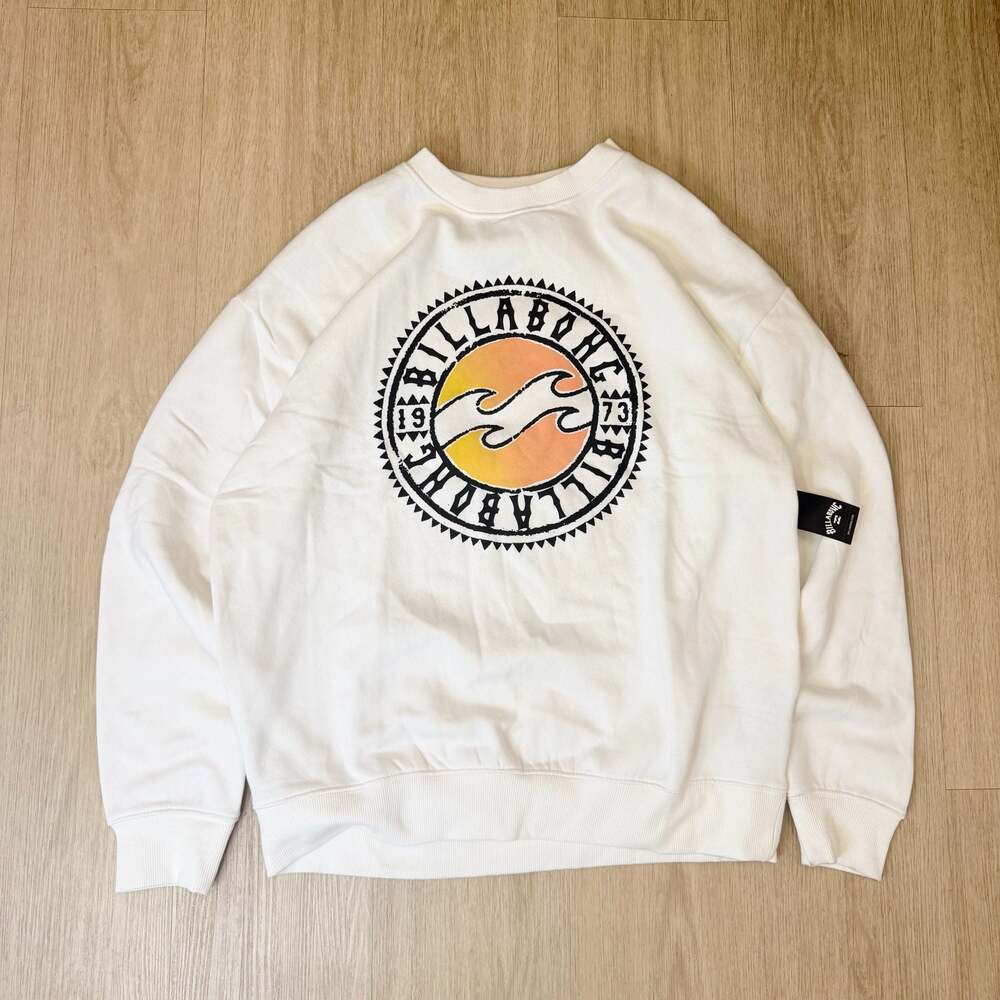 Size M Billabong Sun Groove Crewneck Sweatshirt In Antique White